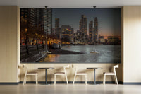 Thames river with city lights
