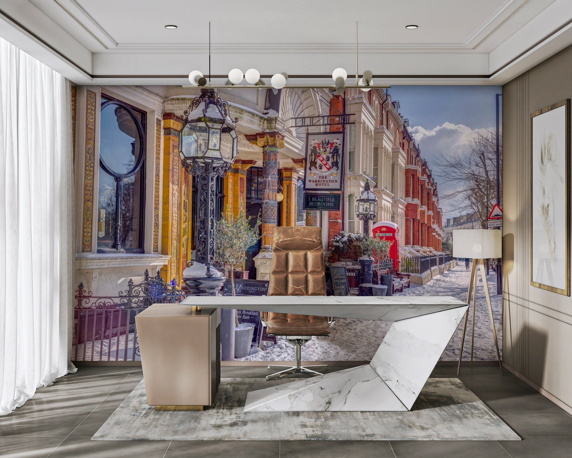 Ideal for a living room, study, or bedroom.

