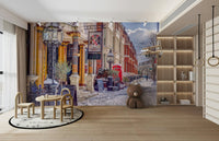 Picturesque and charming winter scene.

