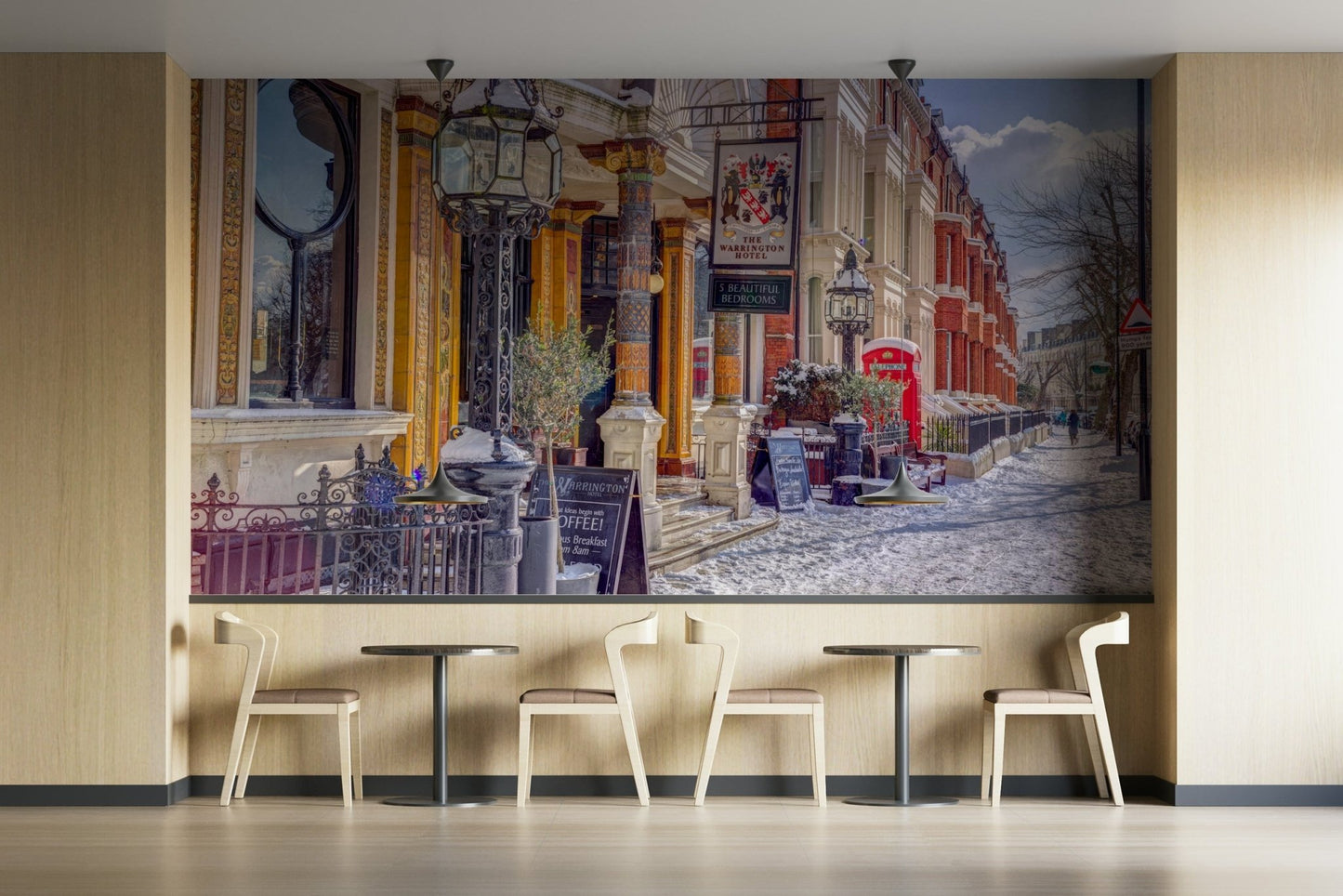 Sense of serene, festive elegance.

