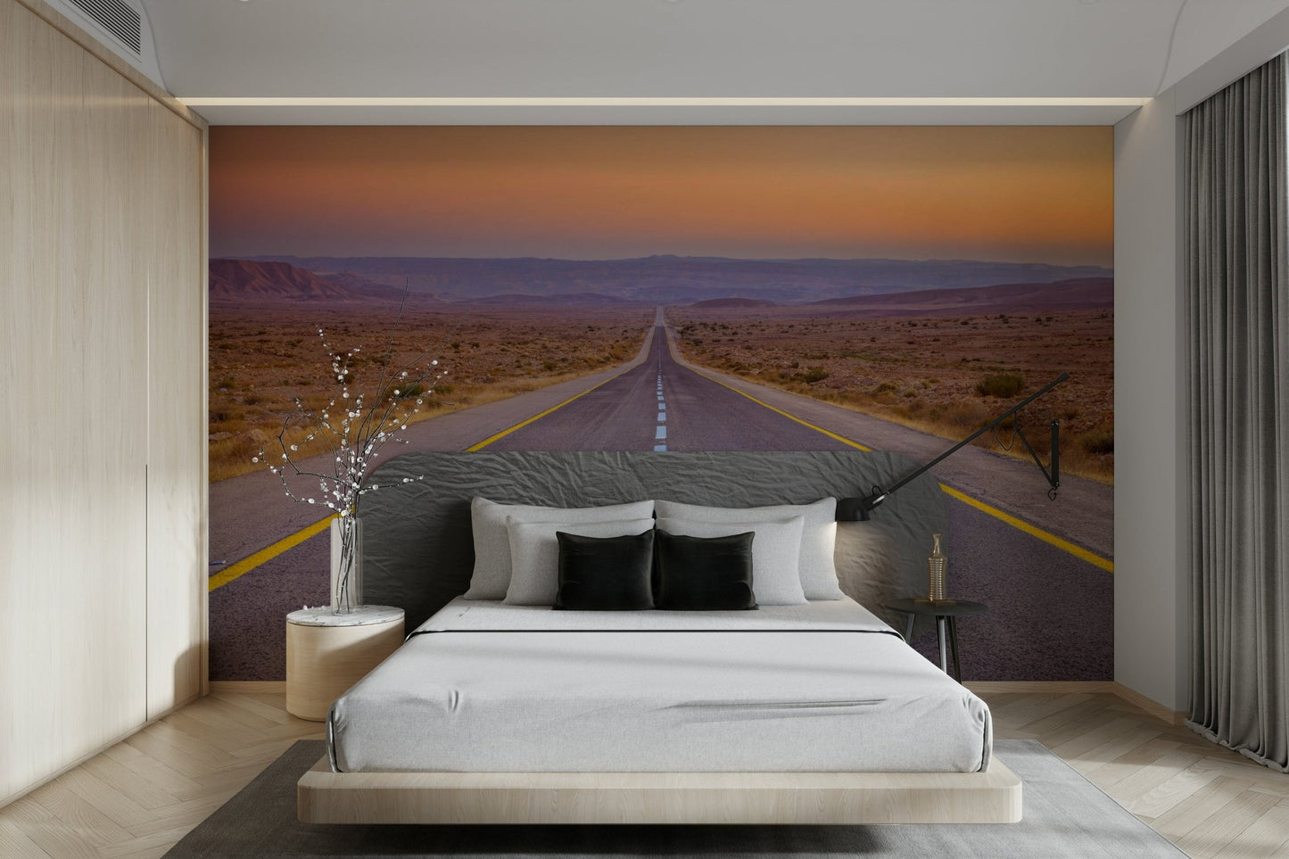 Nature-inspired highway mural for peaceful spaces.

