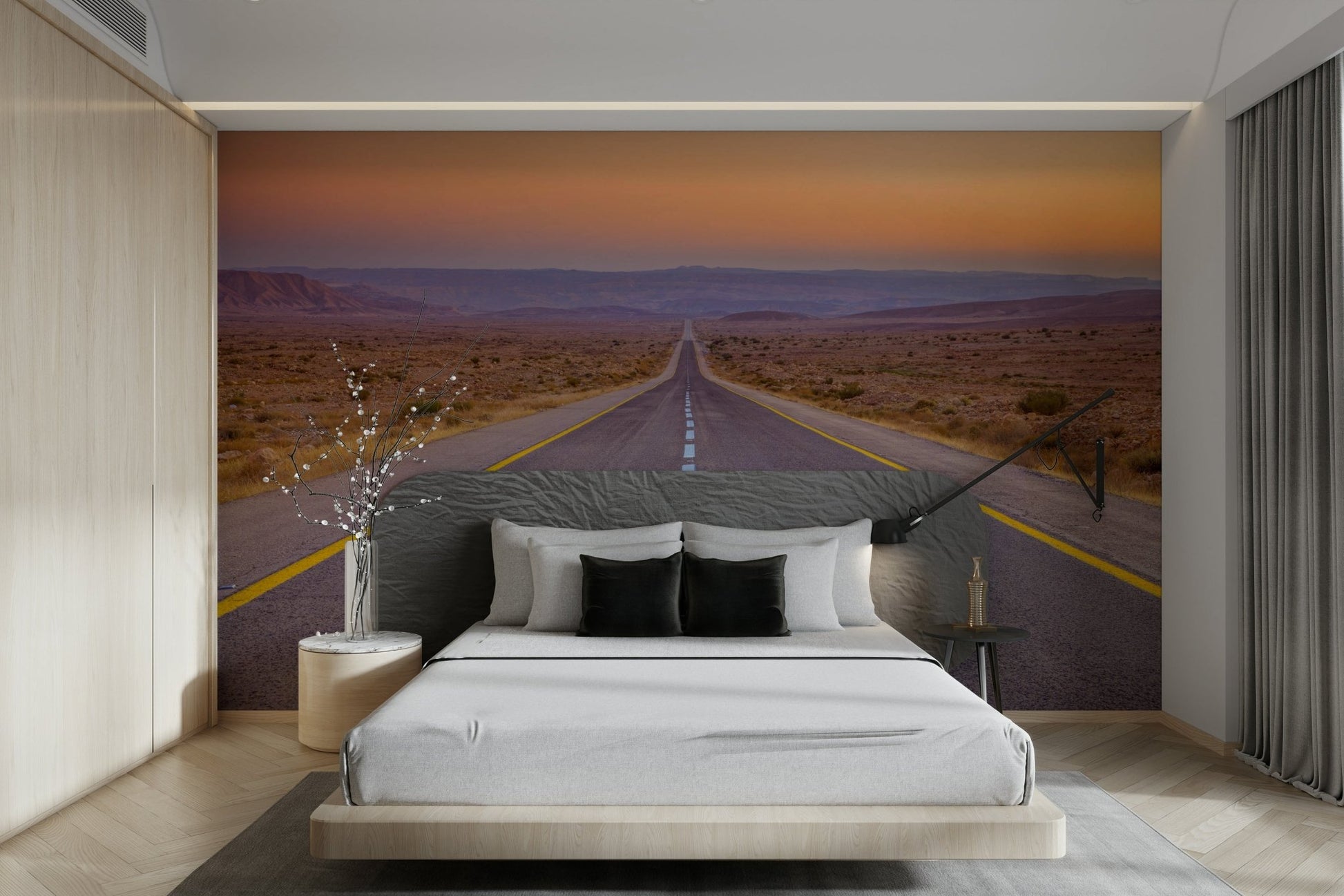 Nature-inspired highway mural for peaceful spaces.

