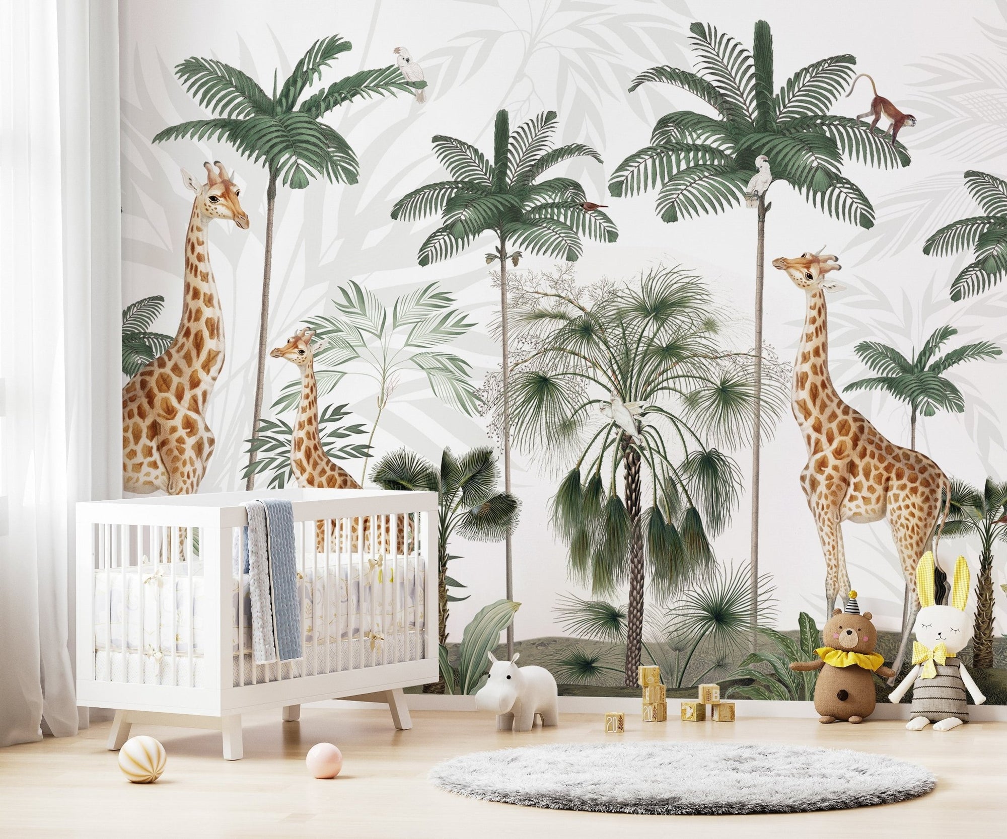 Gracious Giraffes wallpaper for stylish wall decor KB31