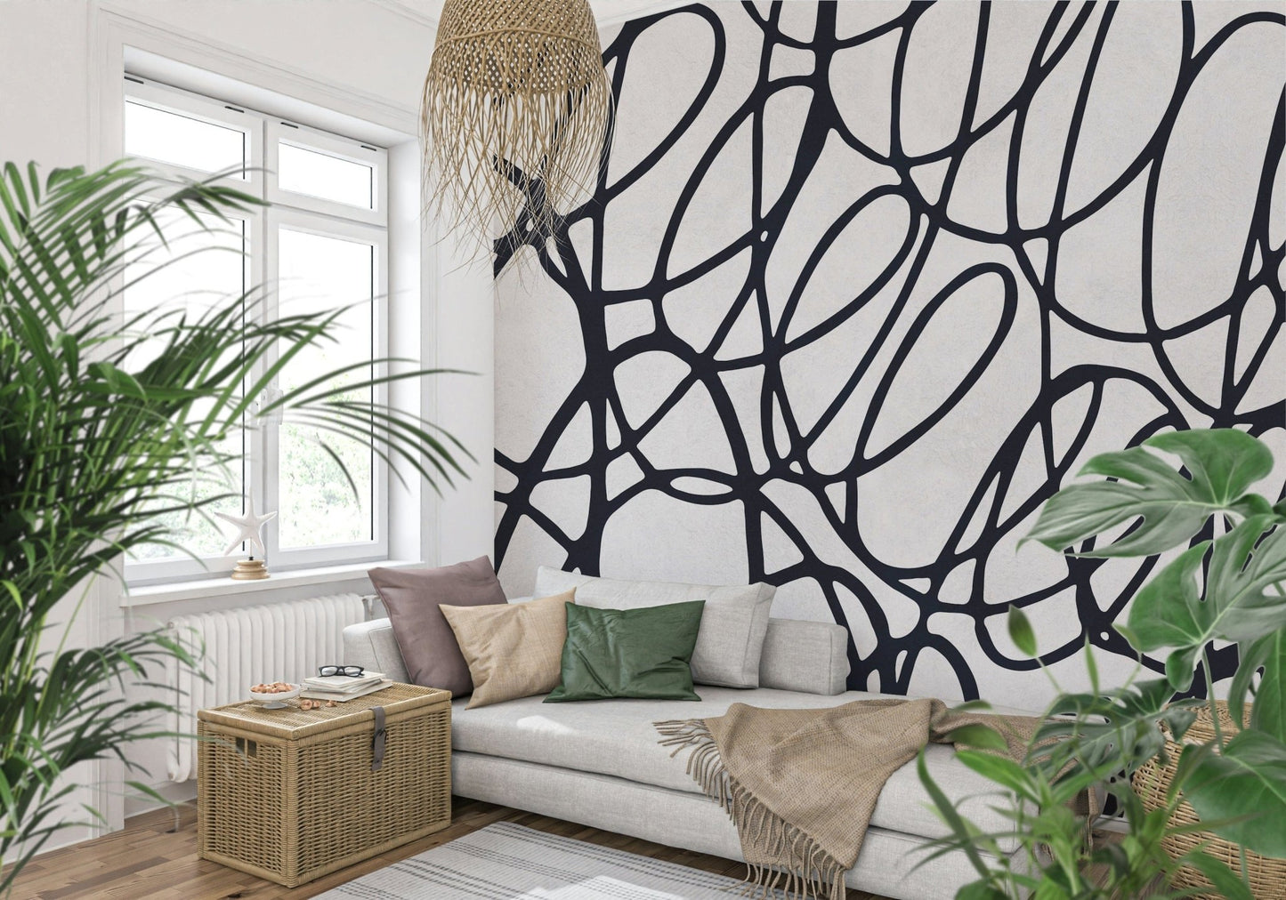 Loop Lines wallpaper for walls bold energetic motion inspired appearance.