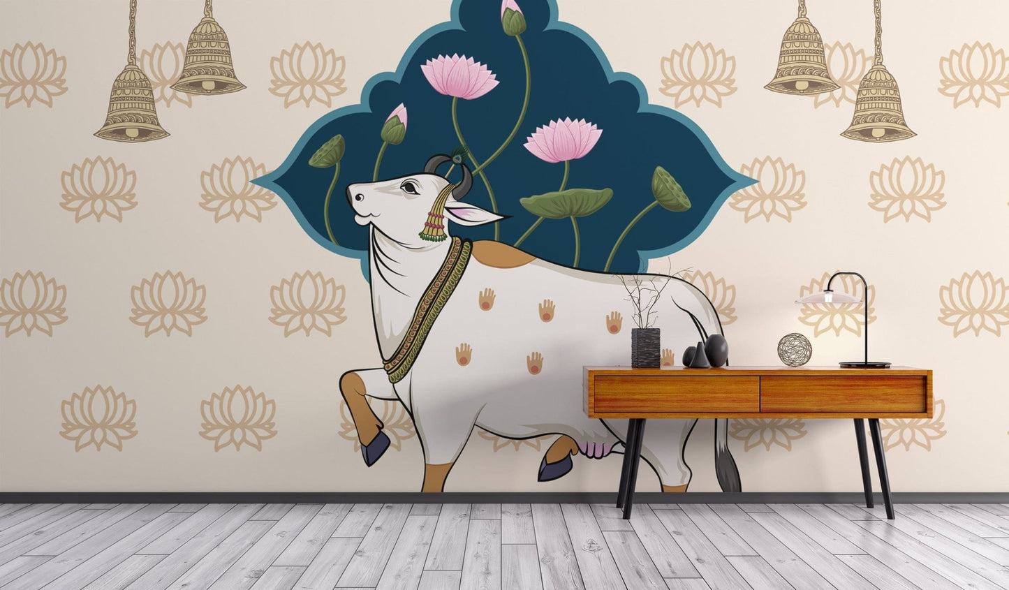 Traditional Indian Pichwai Wall Mural