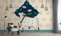 Holy Cow Lotus Pichwai Wall Décor