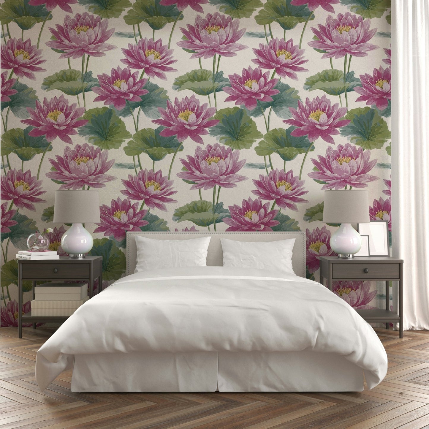 A large-scale botanical art print.

