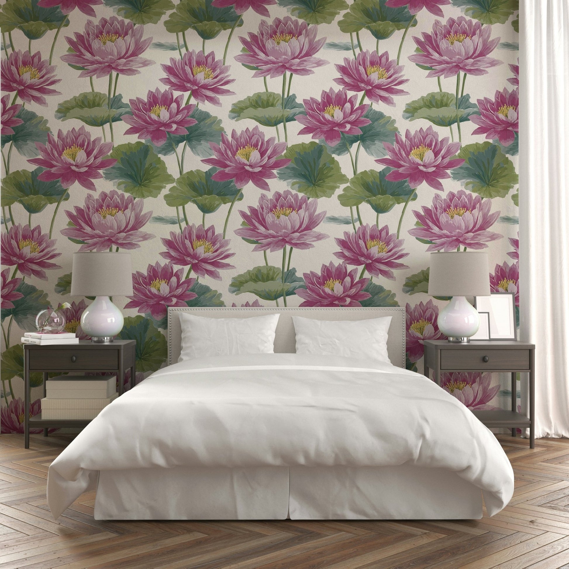 A large-scale botanical art print.

