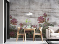 Lotus Elegance Wall Mural - Giffywalls