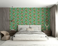 Calm botanical wallpaper design

