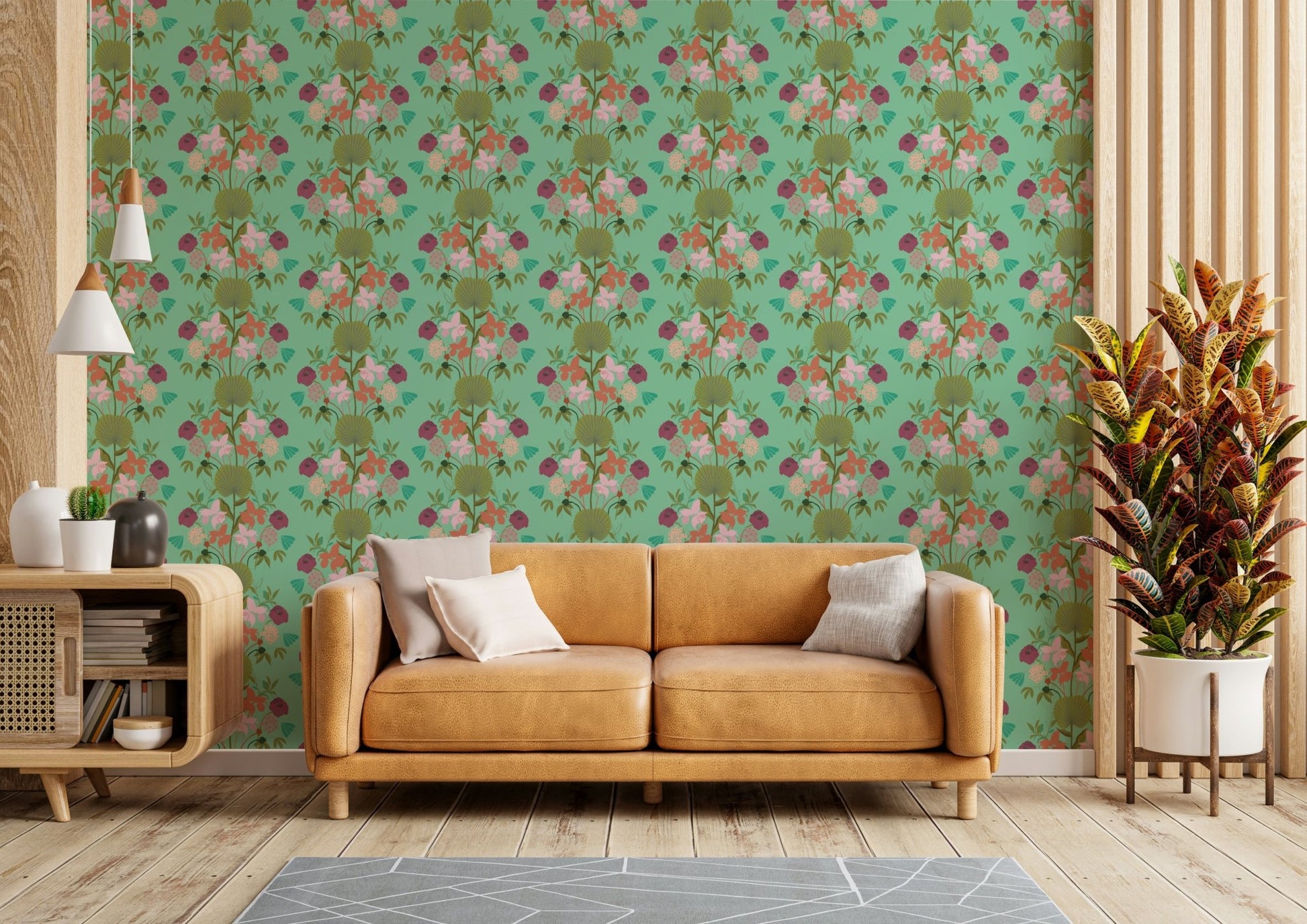 Soothing nature-inspired wallpaper

