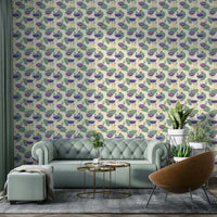 Lotus Reverie tropical lotus wall pattern

