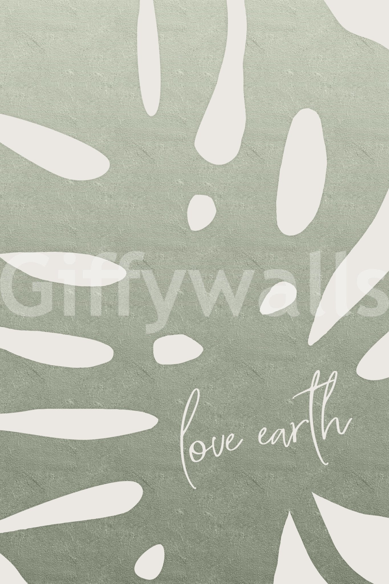 Love earth concept wall mural

