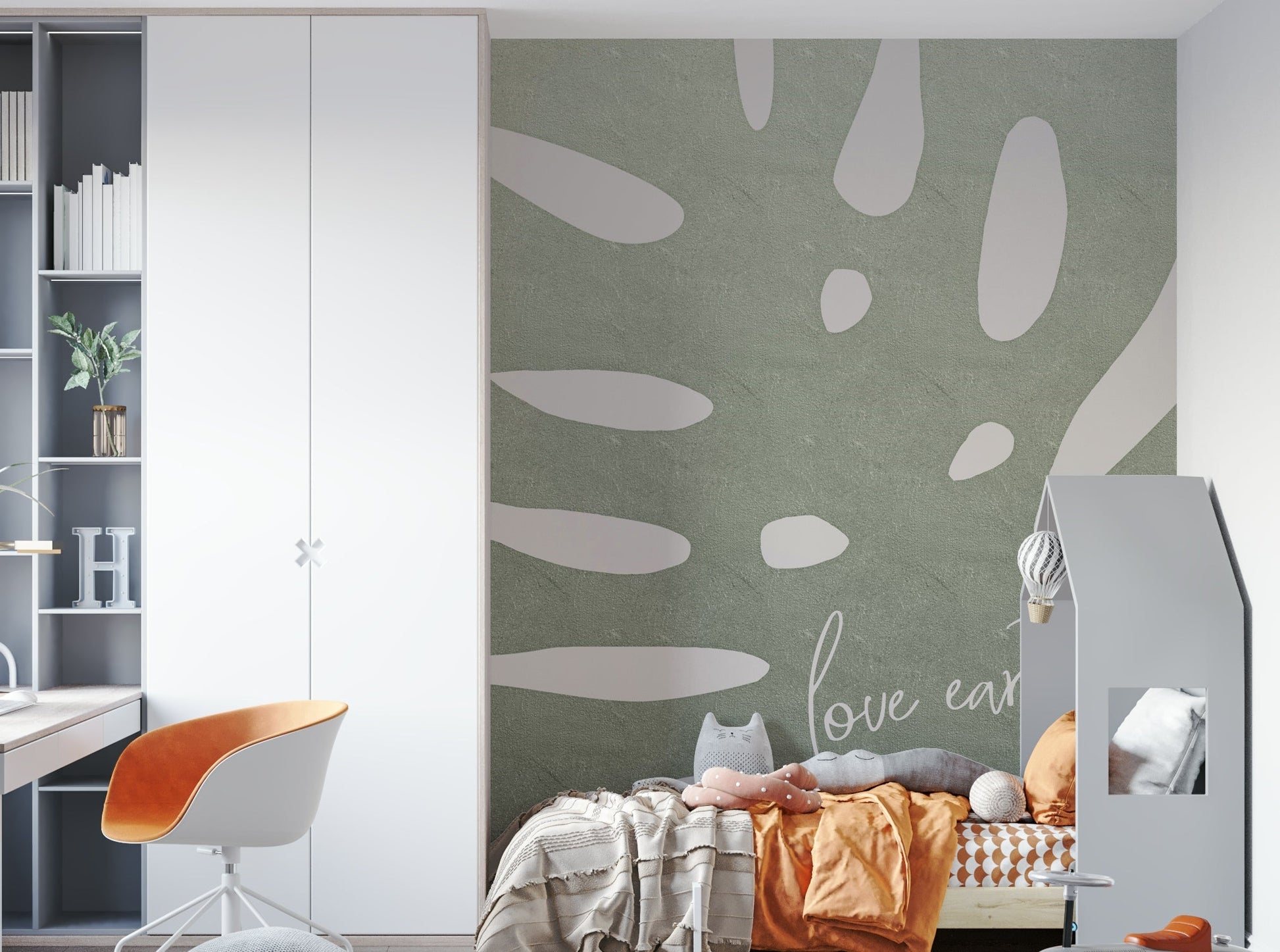 Nature inspired wall mural

