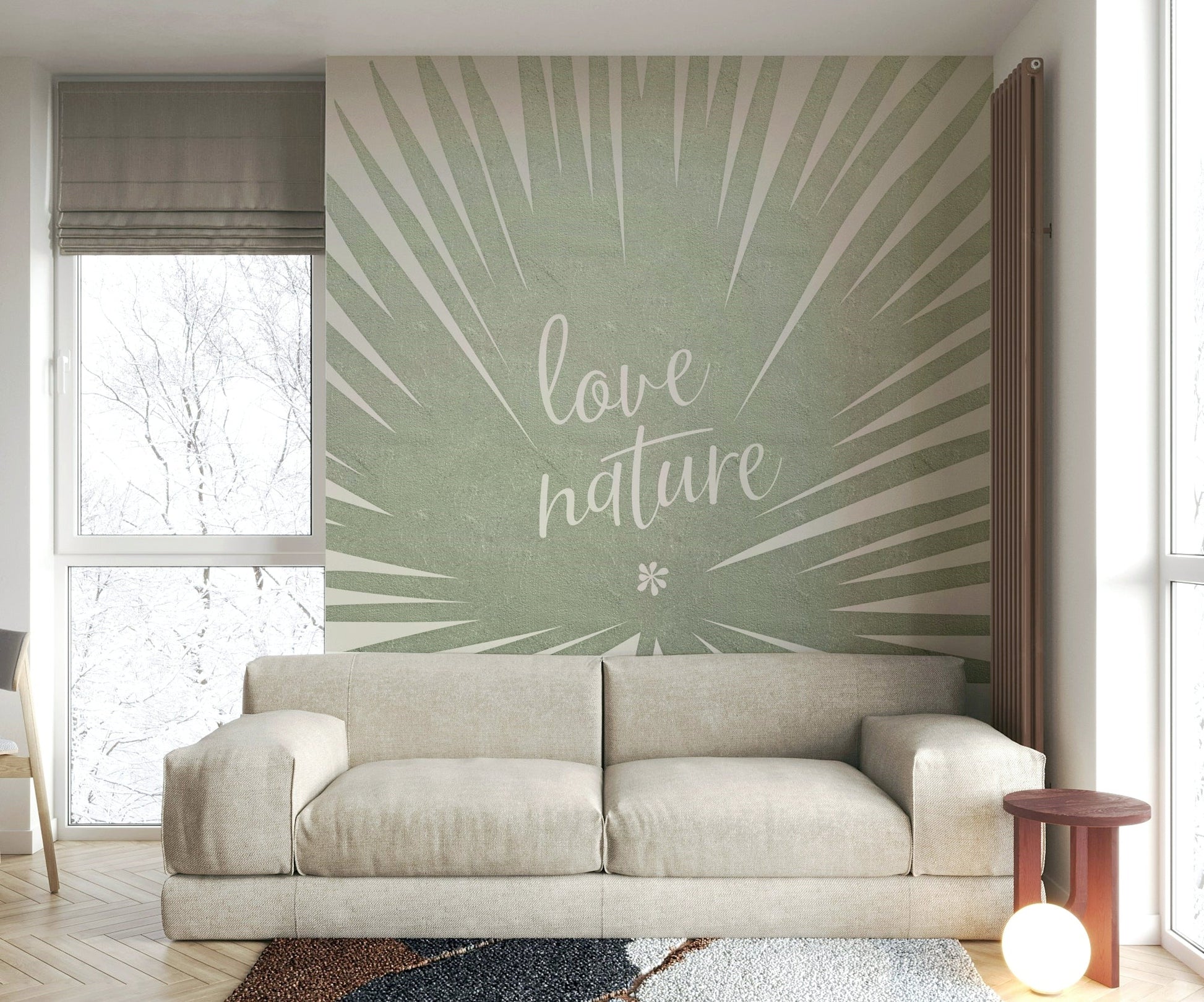 Fresh greenery wallpaper for walls

