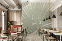 Nature print mural wallpaper

