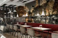 Mural wallpaper for walls creating a serene, calm ambiance

