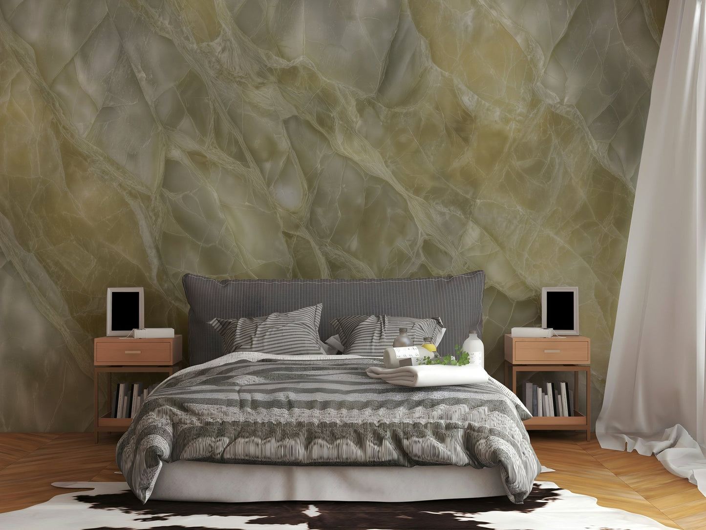 Luminous Stone Texture Wall Mural
