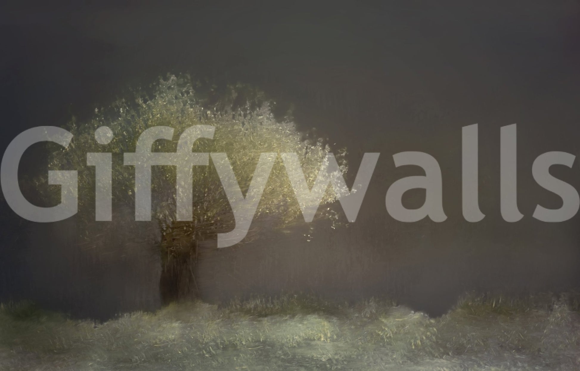 A high-quality minimalist tree wall mural for walls., GD5661