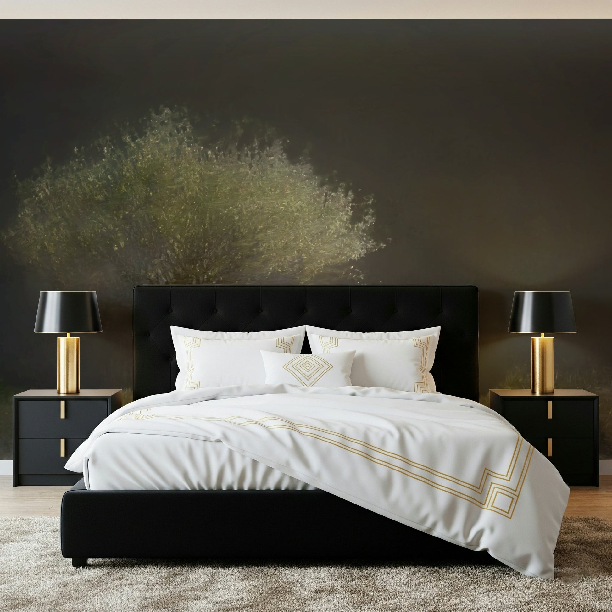 An artistic soft focus landscape mural on scenic wallpaper., GD5661
