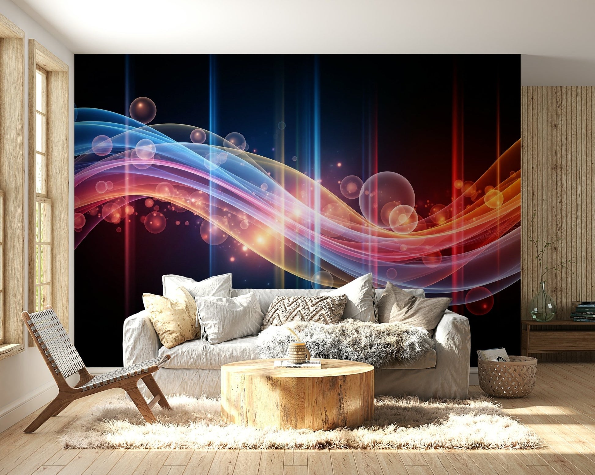 The image features gentle waves with a soft, glowing effect.
