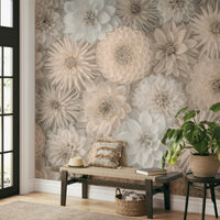 Lush Dahlia Tapestry Wall Mural