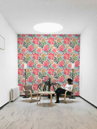 Garden-inspired wallpaper with dense flower pattern, GD928