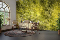 Lush Green Abstract Nature Art - Textured Blurred Landscape Print Wall Mural