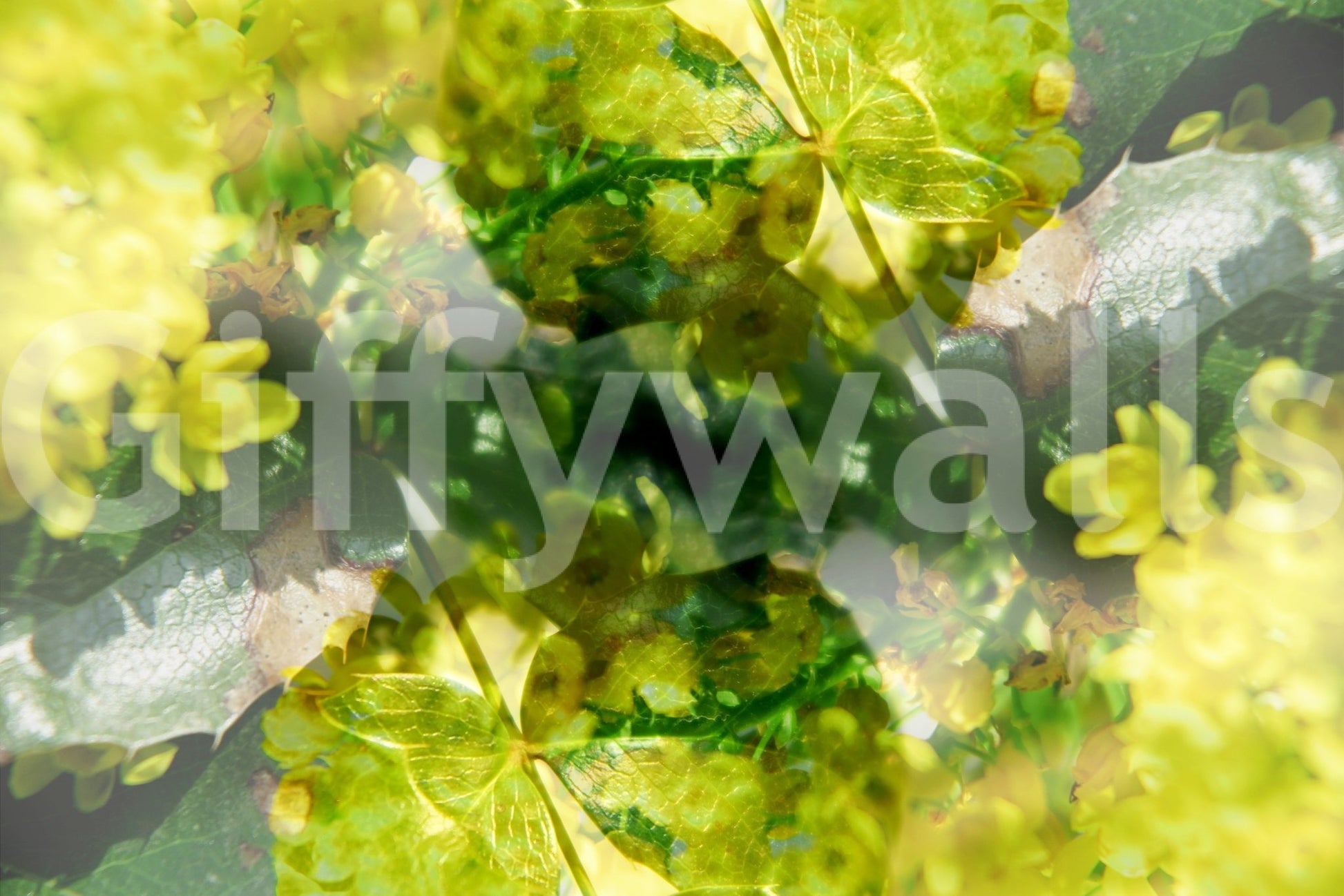 The Lush Floral mural makes a unique, artistic statement with its design.

