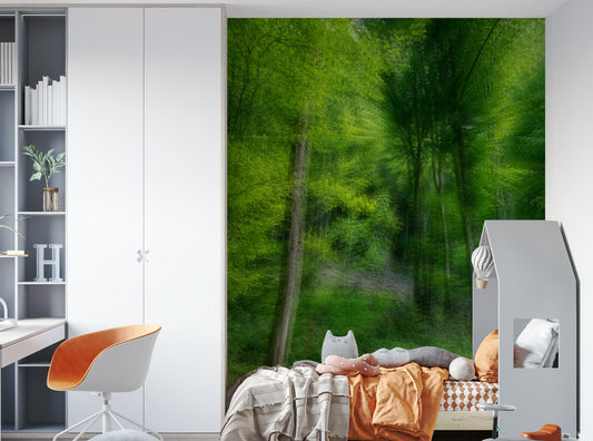 Abstract green forest photography.


