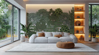 Vibrant tree wallpaper in lush green forest
 D209