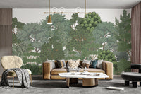 Tree wallpaper featuring lush green forest D209

