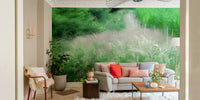 A large-scale art print of a natural scene.

