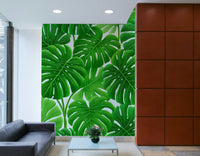 Hand-drawn monstera design for walls

