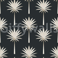 Unique palm Luxe Palms Art Deco Tropical Flair Wallpaper tree graphic.