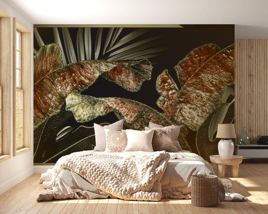 Large Tropical Leaves Wallpaper Mural, A515