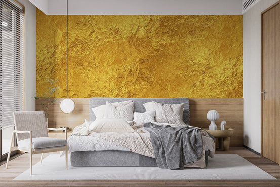 Luxurious golden texture wall mural, B433