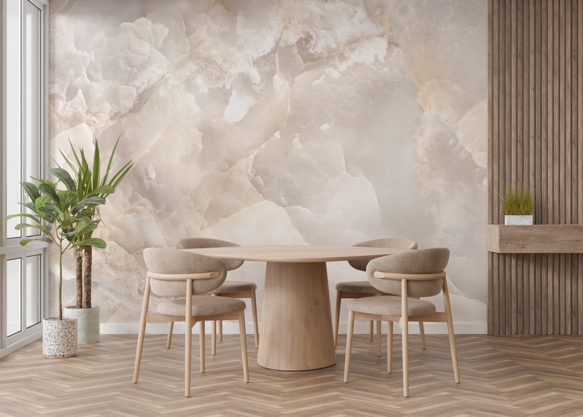 Exclusive beige onyx mural wallpaper for walls A650