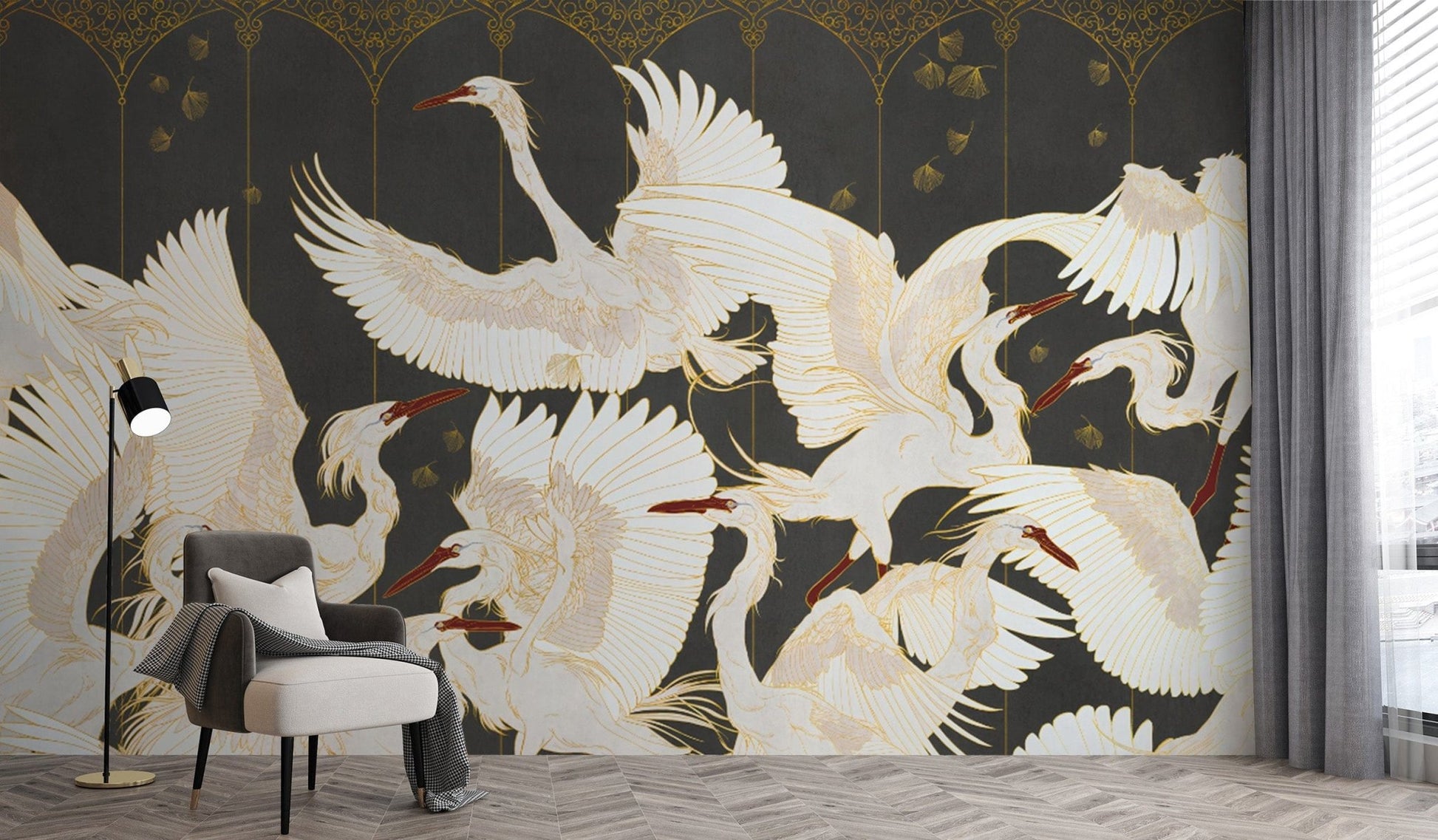 "Handcrafted torn paper style abstract wallpaper"
