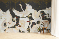 "Minimalist abstract wallpaper with torn paper"
