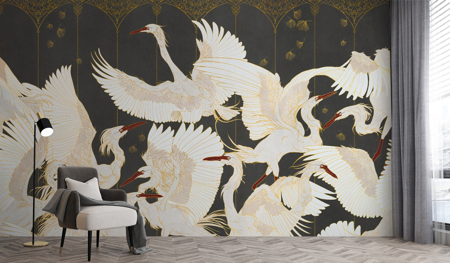 "Handcrafted torn paper style abstract wallpaper"
