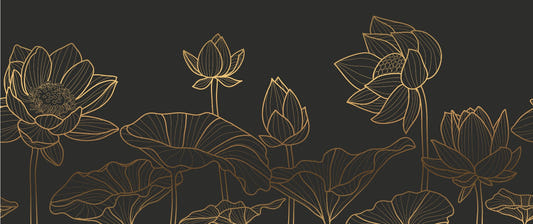 Black Lotus Luxury Wallpaper Mural