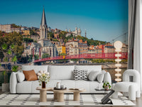 Scenic view of the Passerelle Saint-Georges bridge.