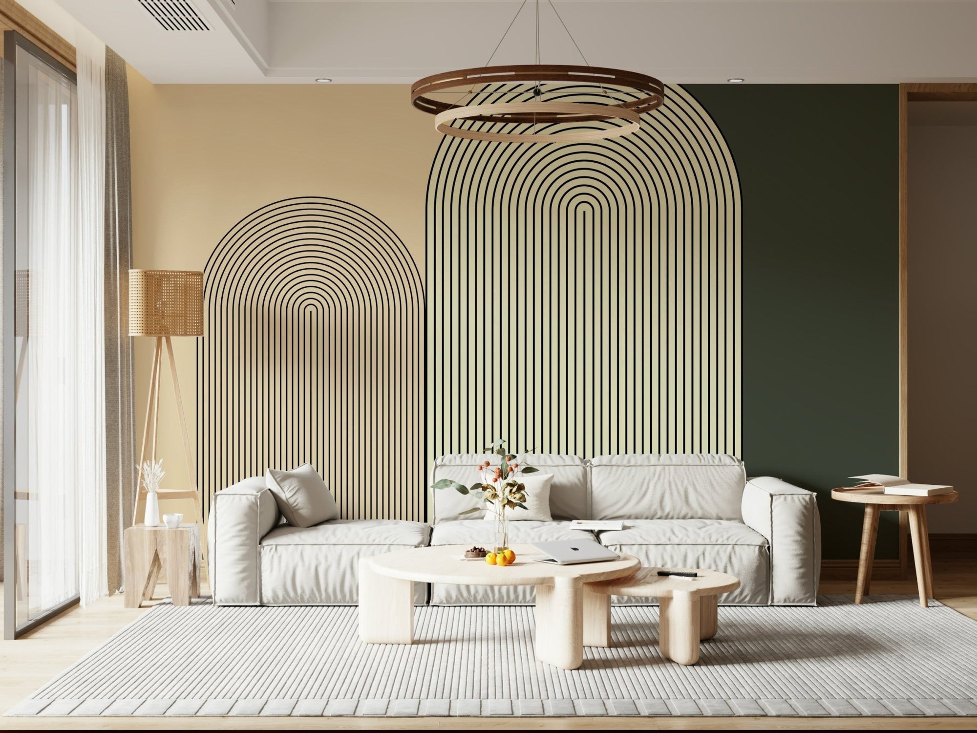 M - C Geo No 01 - Minimalist Arch Wall Mural, GD6351