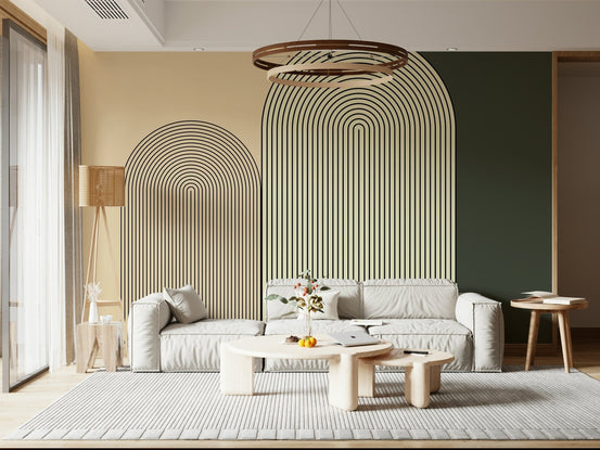 M - C Geo No 01 - Minimalist Arch Wall Mural, GD6351