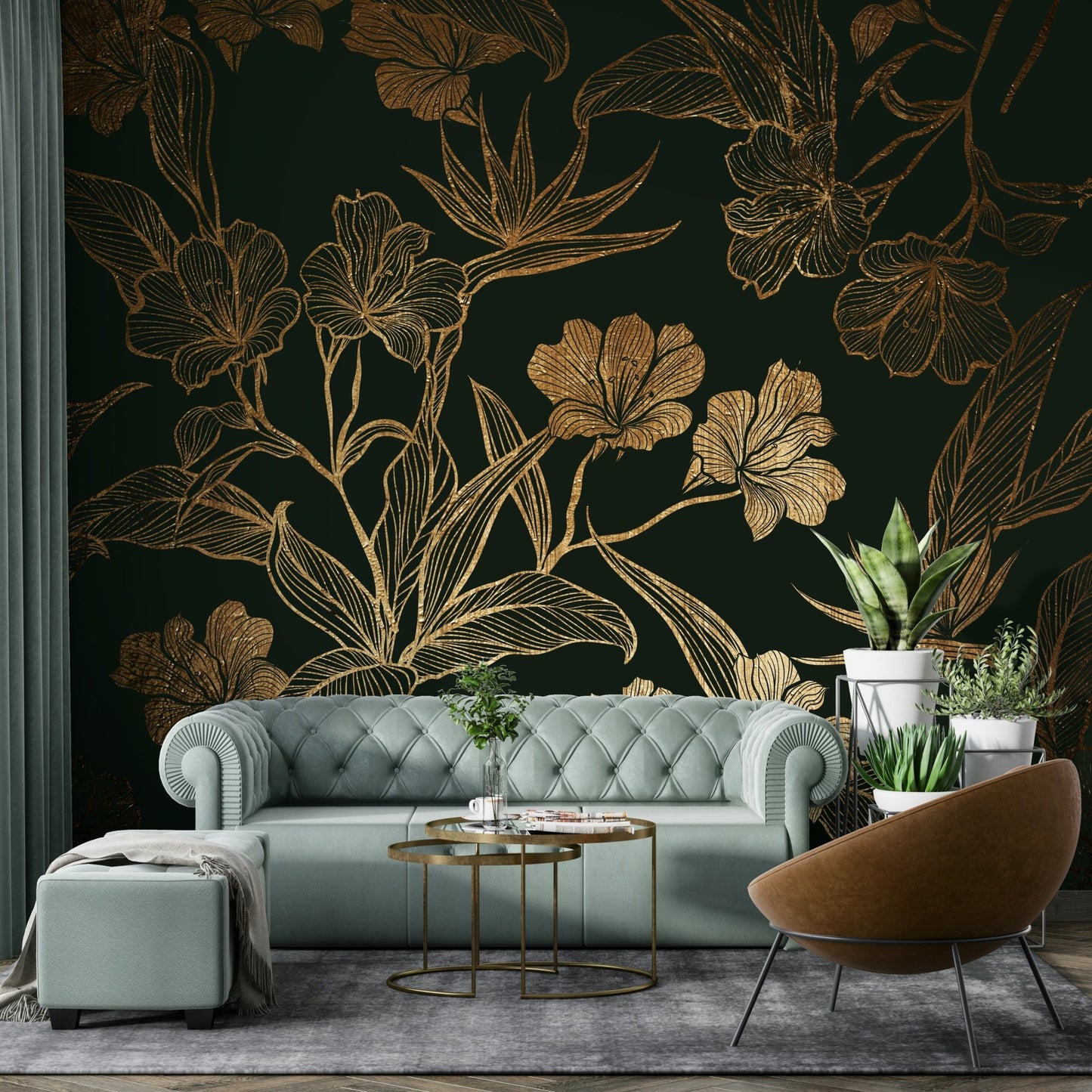 Sense of intrigue and refined luxury.

