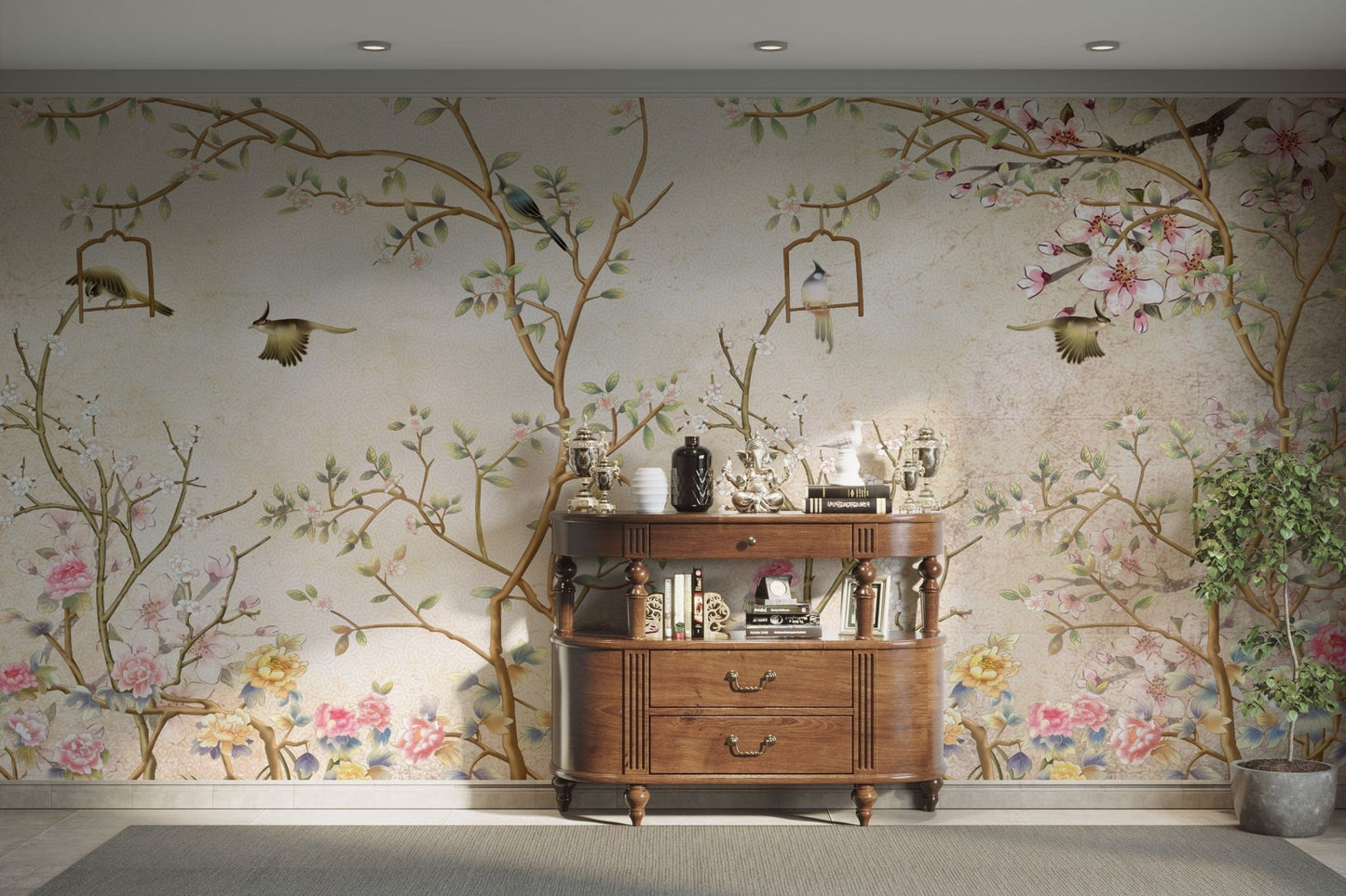 Madhuban Bagh Chinoiserie Wallpaper