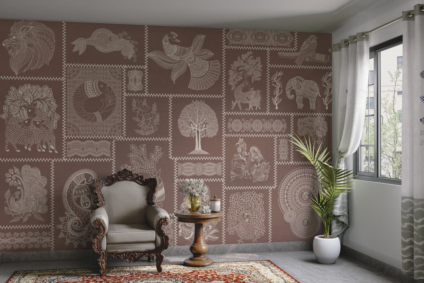 Indian tribal elements in fusion style

