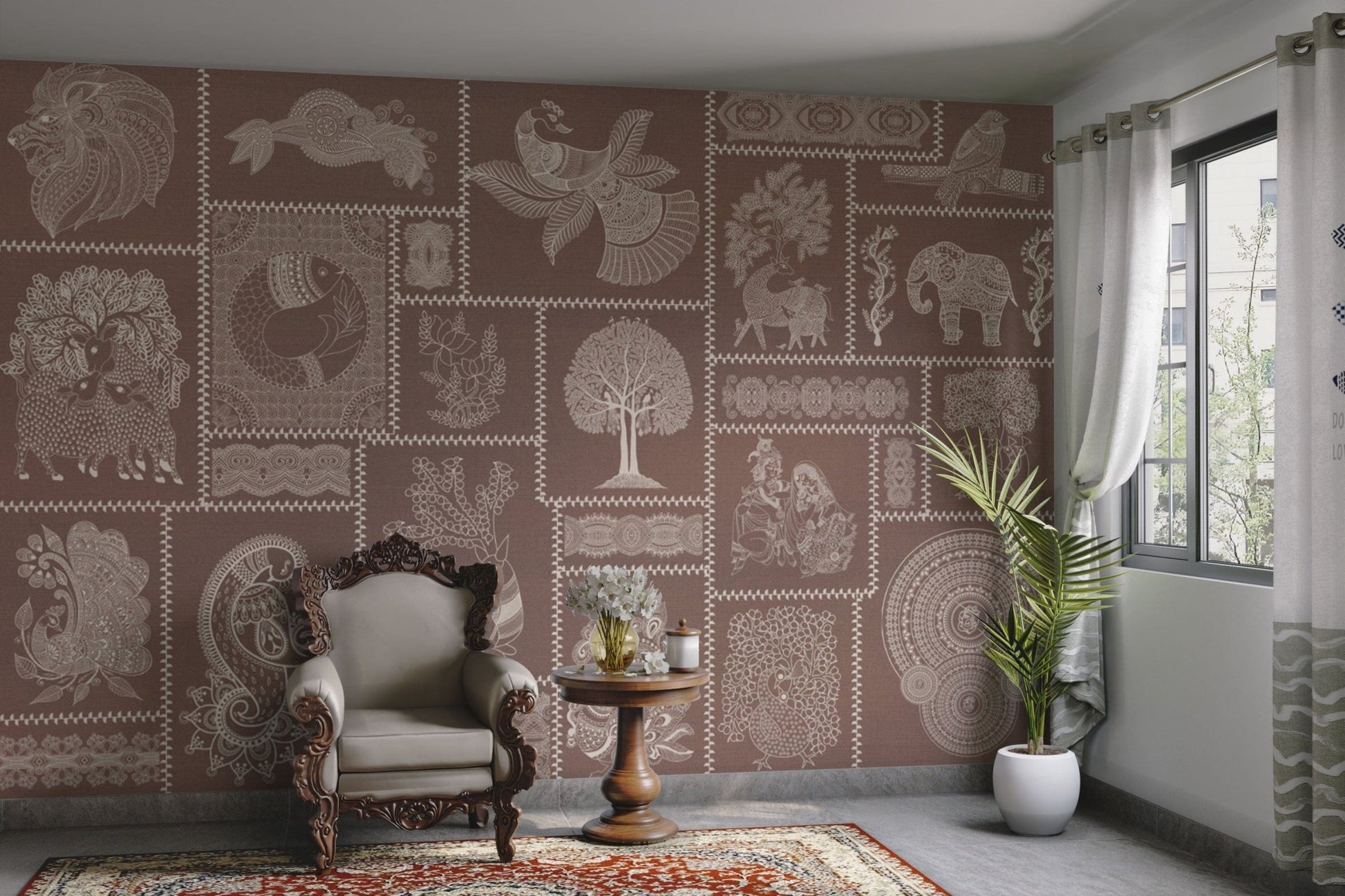 Indian tribal elements in fusion style

