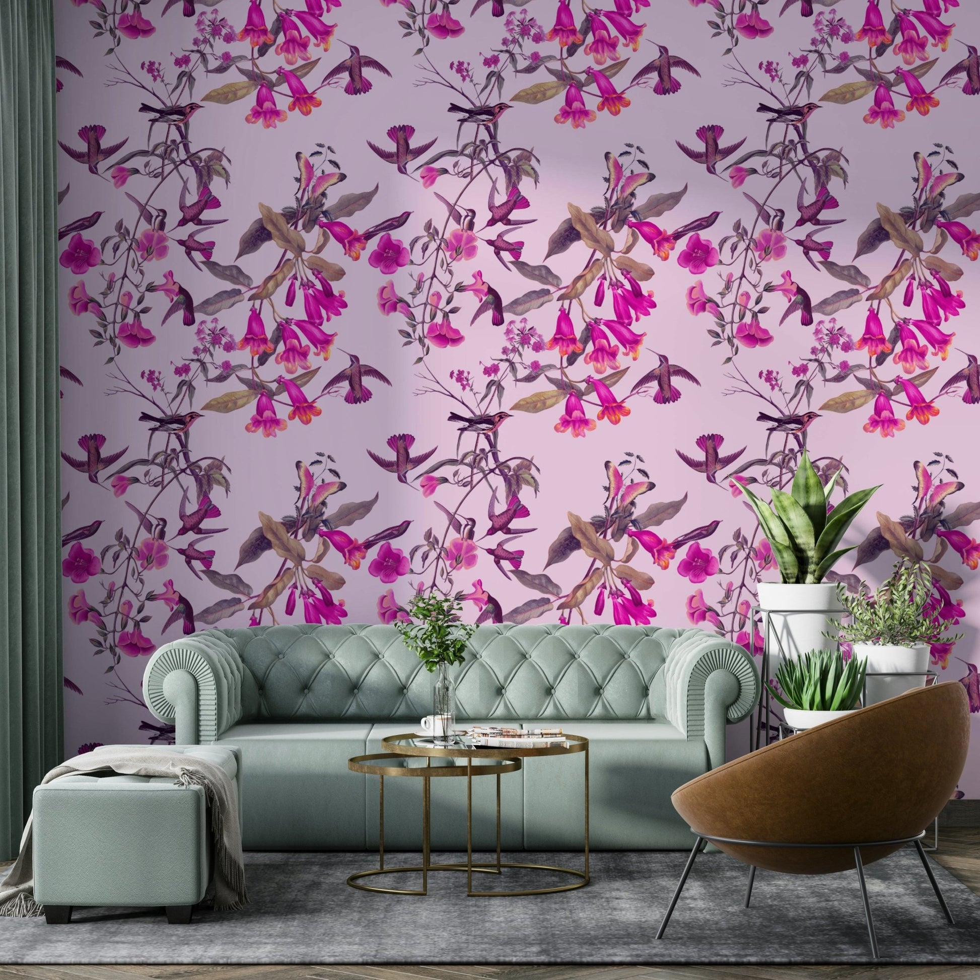An artistic nature inspired mural for home decor., GD5117